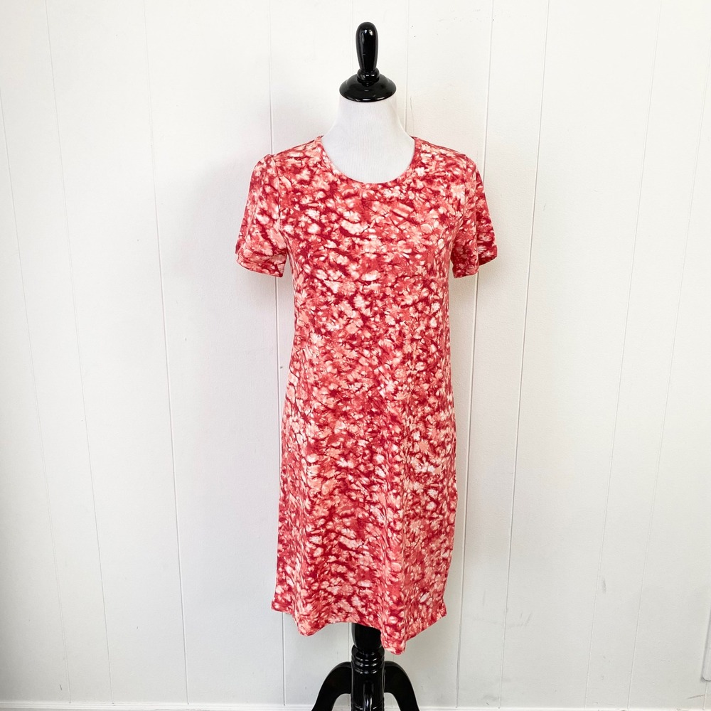 Michael Michael Kors Coral Peach Tie Dye T-Shirt Dress Size Small